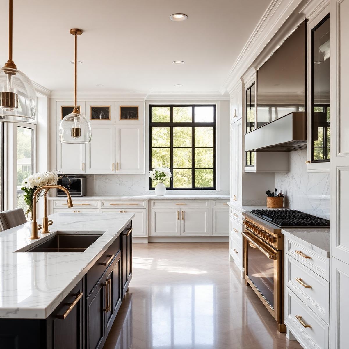 Bright modern luxury kitchen